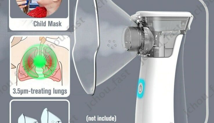 Portable Mini Nebulizer Ultrasonic Inhaler With Reusable Neb Equipment COPD Bronchial asthma