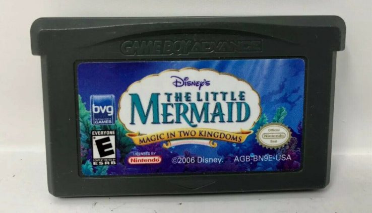 THE LITTLE MERMAID MAGIC IN TWO KINGDOMS USED NINTENDO GAMEBOY ADVANCE GAME