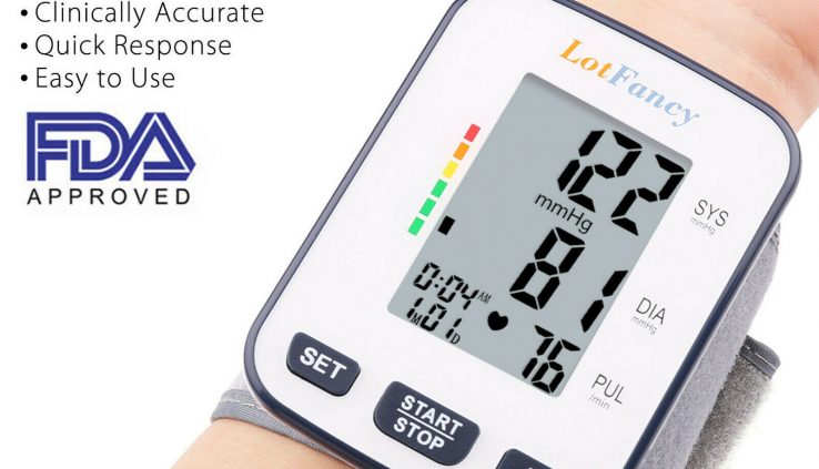 LotFancy Wrist High Blood Tension Be aware BP Cuff Machine Gauge Meter Tester