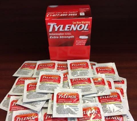 50 Tylenol (25 Pk of 2 Caplets) Extra Energy (500 mg each and each) -Recent Date 11/2022