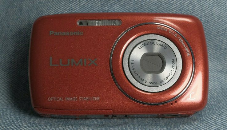 Panasonic Lumix DMC-S3 14.1MP Digital Digicam – Red (working)