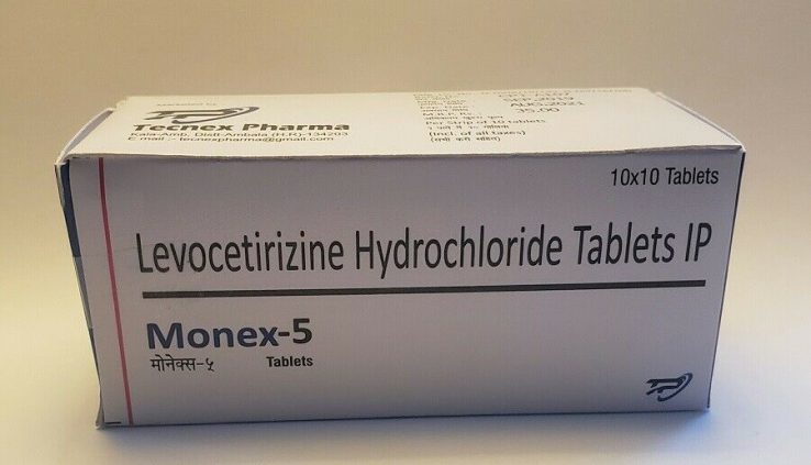 100 Levocetirizine pills – 5mg generic Xyzal – SAME DAY SHIP – Exp 8/2021