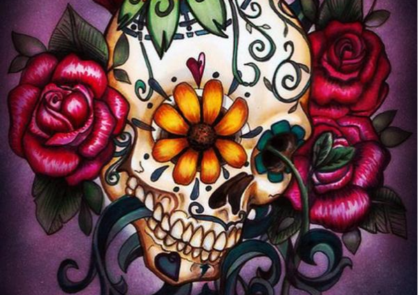 Sugar Skulls Coloring E-book for Adults: Día de Los Muertos 50 Plus Designs