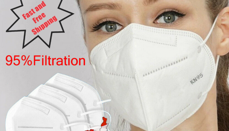 Face Conceal KN95 Disposable Sanitary Folding Grime cough sneeze PM2.5 US Seller!!!