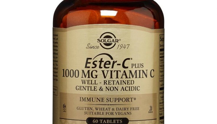 Solgar Ester-C Plus Nutrition C 1000 mg – 60 Pills FREE Shipping FRESH