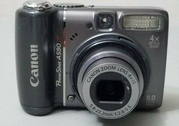 Canon PowerShot A590 IS 8.0MP Digital Camera – Grey *heavenly/tested*