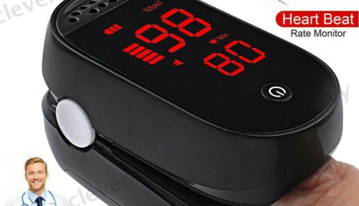 FDA Fingertip Pulse Oximeter LED Blood Oxygen Saturation Spo2 Coronary heart Price Display screen