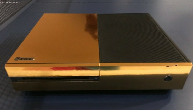 Microsoft Xbox One 500 GB Console – Dusky (with gold skin)