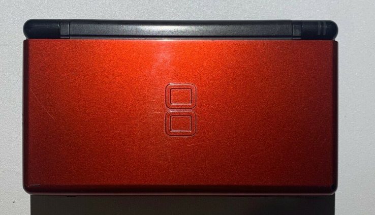 Nintendo DS Lite (Crimson & Unlit) with Charger, Wide Advantageous