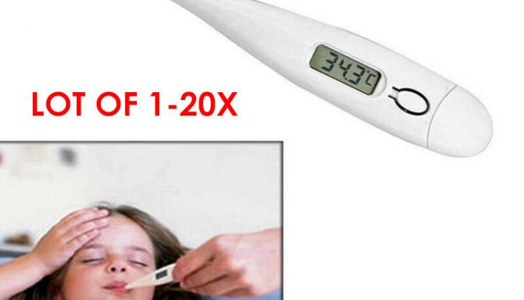 Toddler/Adult Oral LCD Digital Thermometer Neatly being Scientific Thermometers Note lot