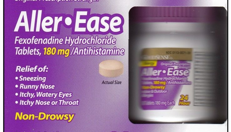 Fexofenadine 180mg Antihistamine Allergy Reduction  30 Capsules per Box
