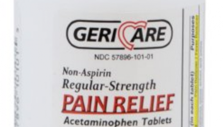 McK Geri-Care Anguish Relief 325 mg Energy Acetaminophen Tablet 100 per Bottle