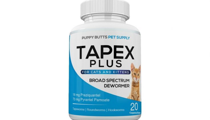 Tapex PLUS Dewormer 20 Caps Tapeworm For Cats Same to Droncit Tradewinds