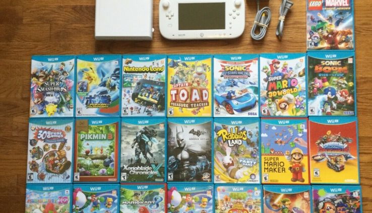 READ LISTING! Nintendo Wii U 8gb White Machine Console+CHOOSE 1 GAME USA OR MORE