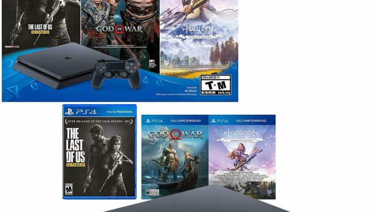 🆕🔥 PlayStation 4 Slim 1TB Console Only On Bundle God Of Battle Horizon Last of Us