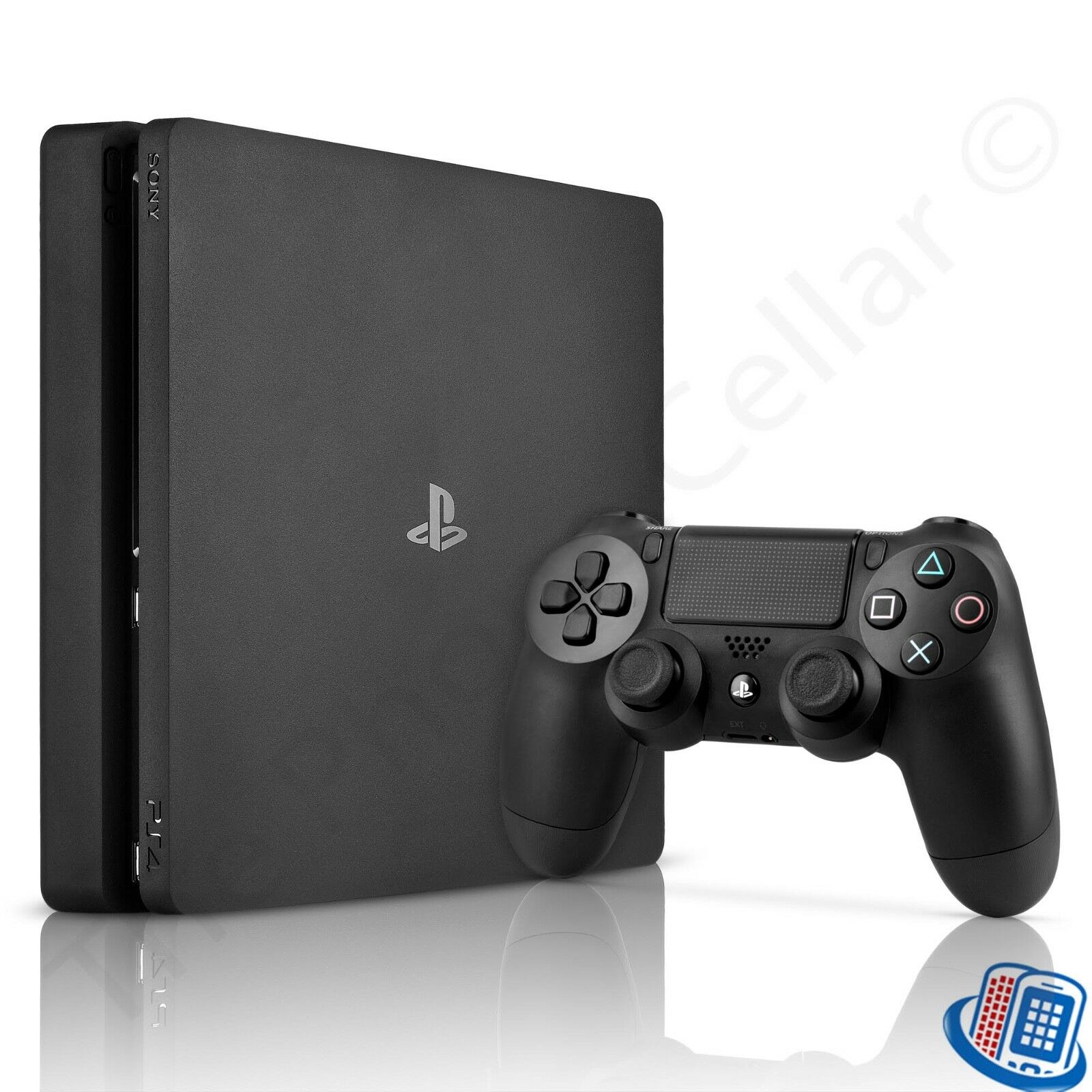 Sony PlayStation 4 PS4 Slim 1TB Jet Murky Gaming Console CUH-2215B w ...