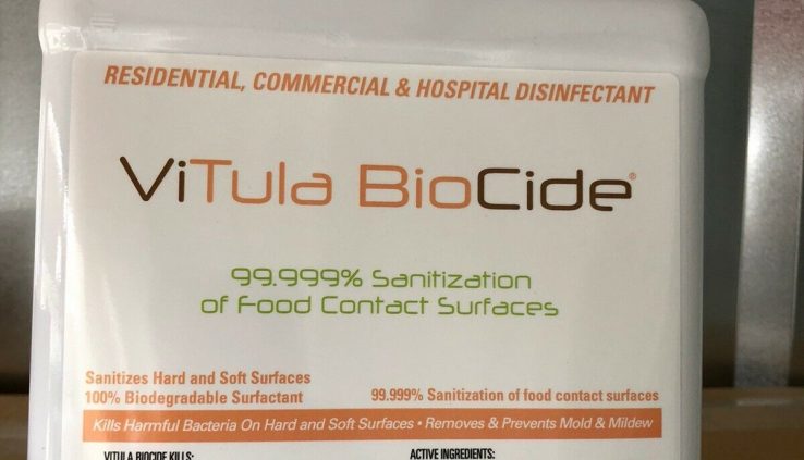 Vitula Biocide Primary Oxide Residential, Commercial & Neatly being center Disinfectant 128oz