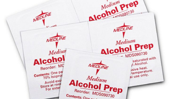 Medline Sterile Alcohol Prep Pad box wipes topical antiseptic swabs Case scientific