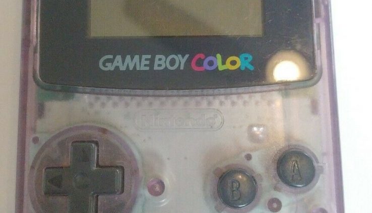 Gameboy Color Clear Purple, Missing Battery conceal