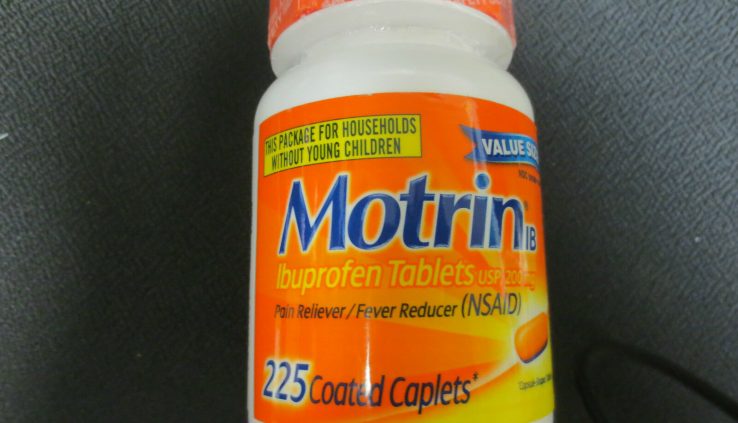 NEW MOTRIN ( 225 COUNT ) COATED CAPLETS~EXP 05/2021 & UP ~FREE USA SHIPPING