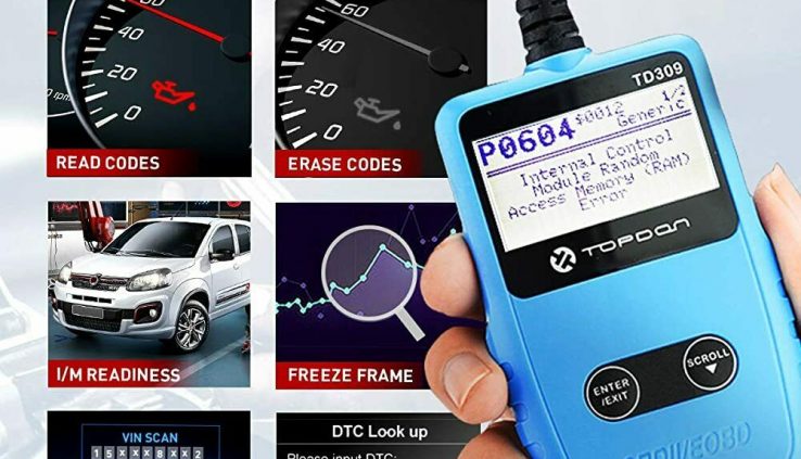 OBD2 Scanner Automotive Code Readers Scan for DTCs Verify Engine Light