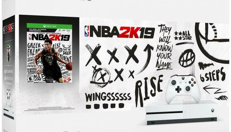 Microsoft Xbox One S 1TB NBA 2K19 Bundle – with Digital DL of NBA 2K19 Integrated