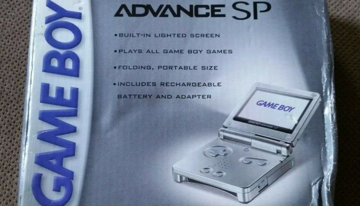 Nintendo Recreation Boy Approach SP GBA Platinum Silver System NEW