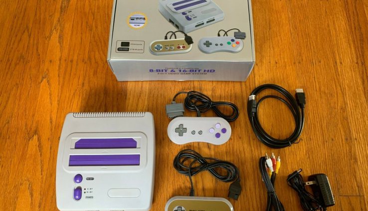 8-Bit & 16-Bit HD Nintendo Gargantuan NES SNES 2-in-1 HDMI clone console system