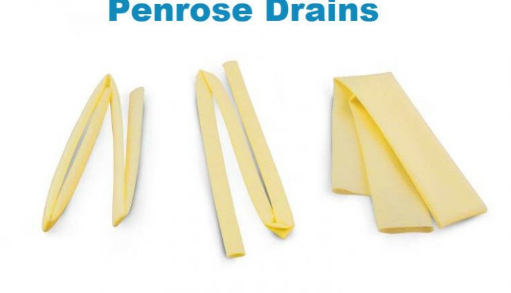 Medline Sterile Latex Rubber Penrose Drains, A pair of Sizes, 5/Box