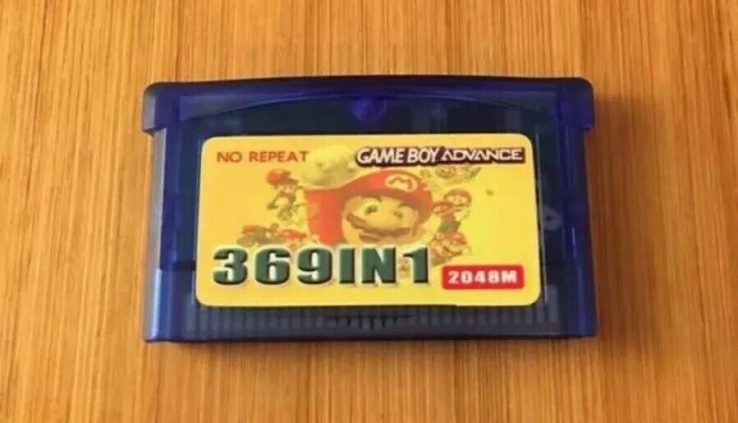 369 in 1 Multi-Cart Nintendo Sport Boy GBA w/Pokémon, Mario – US Seller!