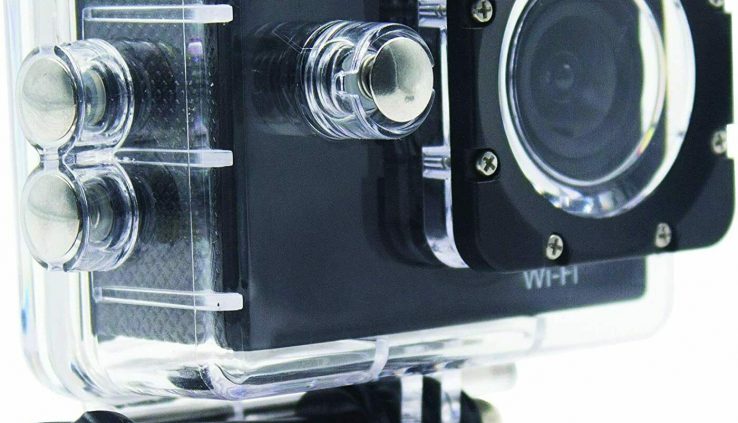 NAXA Electronics NDC-407 Water-resistant Movement Camera, Gleaming Sad, Bundle