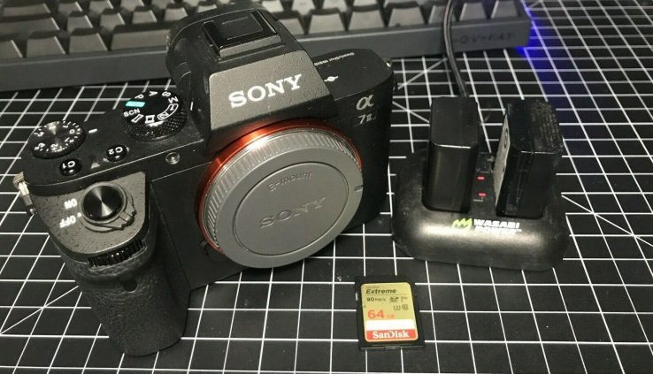 Sony A7II Physique Easiest, Extra batteries + Sandisk Gross 64GB *LOW SHUTTER COUNT*