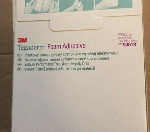 3M 90619 Tegaderm Adhesive Foam Dressing 5 1/2 in. x 5 1/2 in. Heel (Pack of 5)
