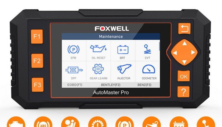 FOXWELL NT634Pro Auto Vehicle Diagnostic Instrument OBD2 Scanner ABS Airbag Oi