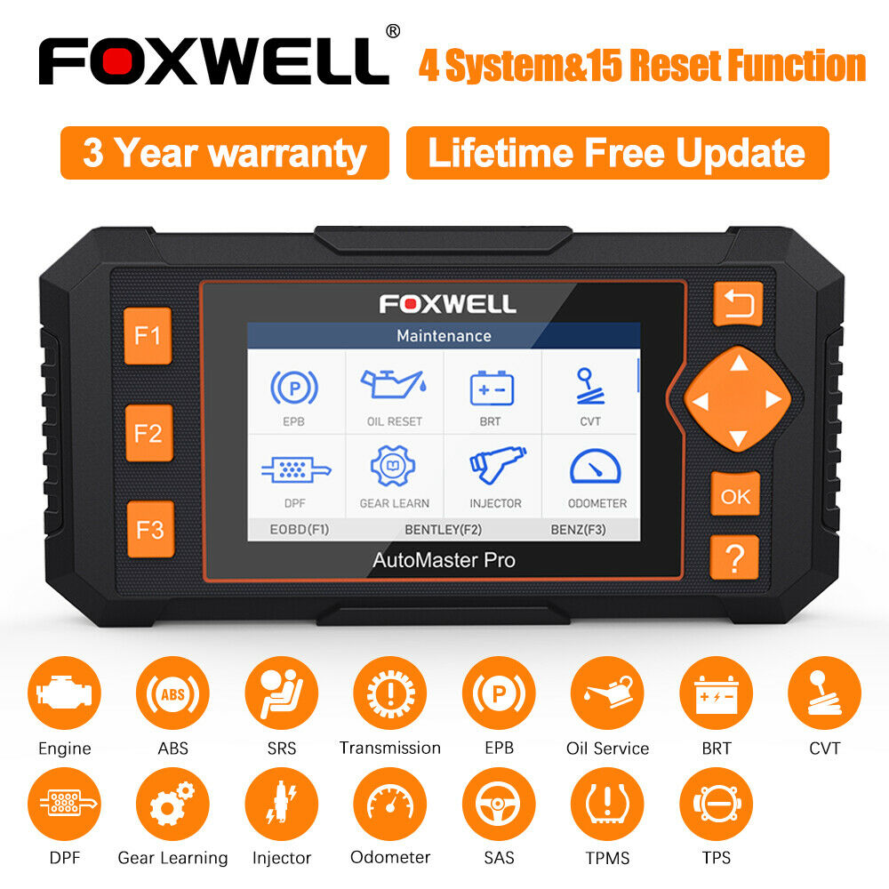 FOXWELL NT634Pro Auto Vehicle Diagnostic Instrument OBD2 Scanner ABS