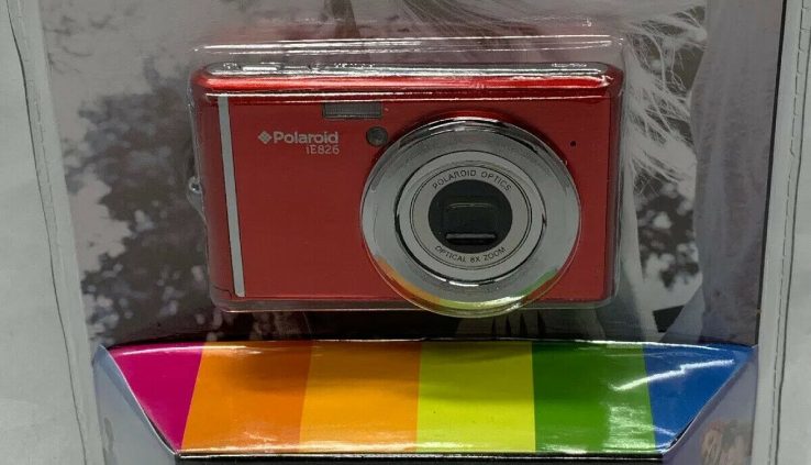 Polaroid iE 826 Digital Digital camera 18 Mega Pixel  8x Optical Zoom IE826-RED Red