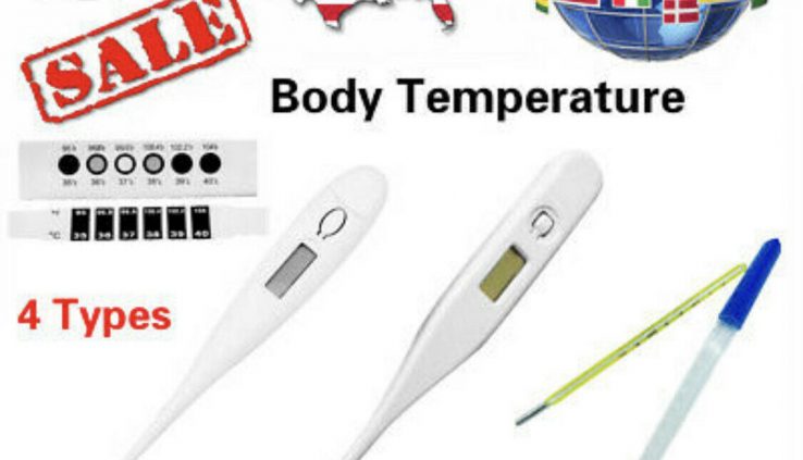 Digital Oral Thermometer LCD Dinky one Adult Adolescence Physique Precise Ear Physique Temperature NEW