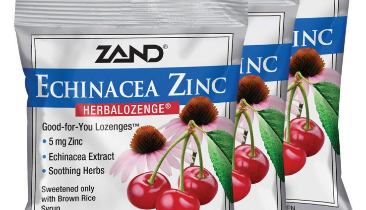 Zand HerbaLozenge Cherry Echinacea Zinc  |  No Corn Syrup, No Cane Sugar, No