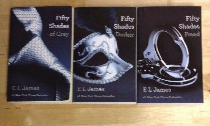 FIFTY 50 SHADES OF GREY BOOK  TRILOGY SET 1 2 3 FREE SHIPPING PAPERBACK