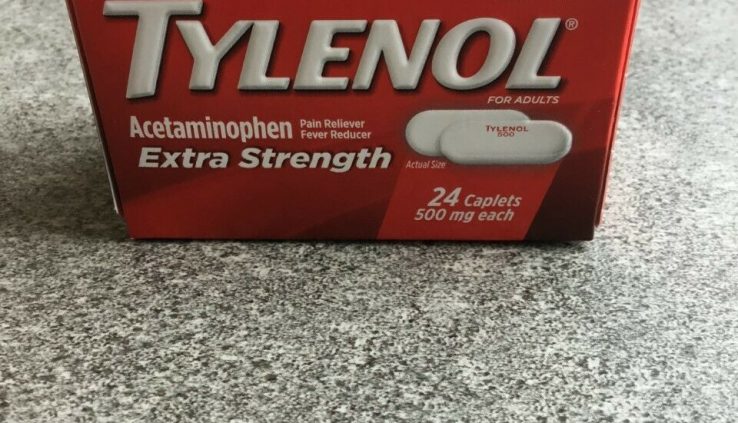 TYLENOL Extra Strength Acetaminophen 500 mg Caplets 24 ct | Exp 05/23