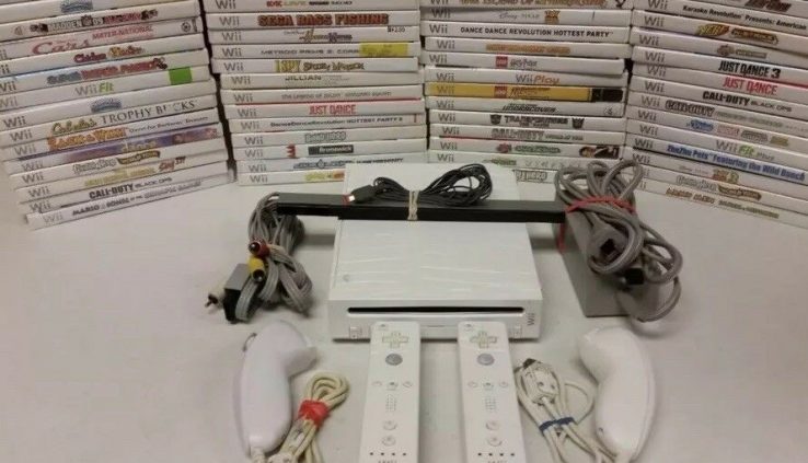 Nintendo Wii White Console With 2 Space Of Controllers, Games, And Tested Be taught