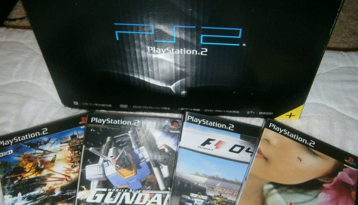 SONY PlayStation 2 PS2 Nighttime Dim JAPAN IMPORT System CIB + 4 CIB Games L@@Okay