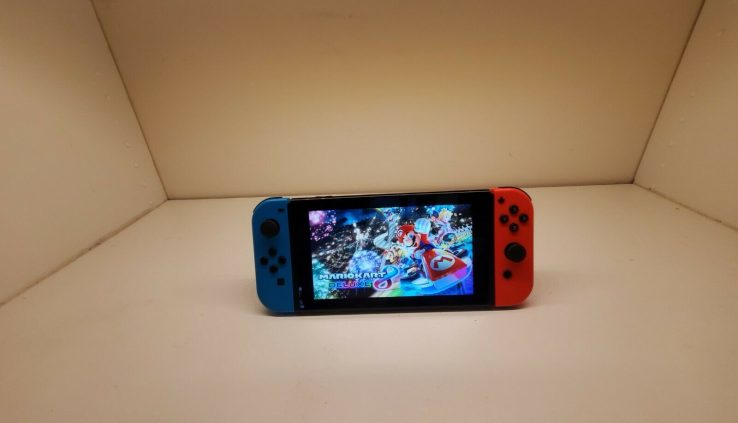 Nintendo switch with mario kart 8