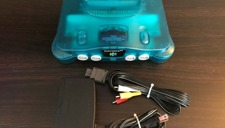 Ice Blue Nintendo 64 Console -NUS-001- Cleaned / Examined / Authentic NTSC N64