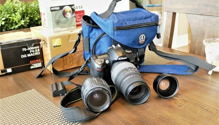 Nikon D D70s 6.1MP Digital SLR Camera – Shadowy (Kit w/ 28-80mm and 70-300mm…
