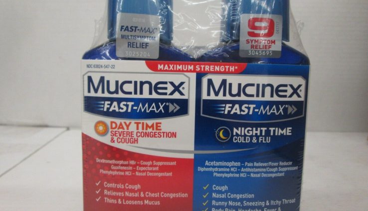 MUCINEX FAST MAX DAY/NIGHT MAX STRENGTH CONGESTION/COUGH & COLD/FLU 3/20 TT 2527
