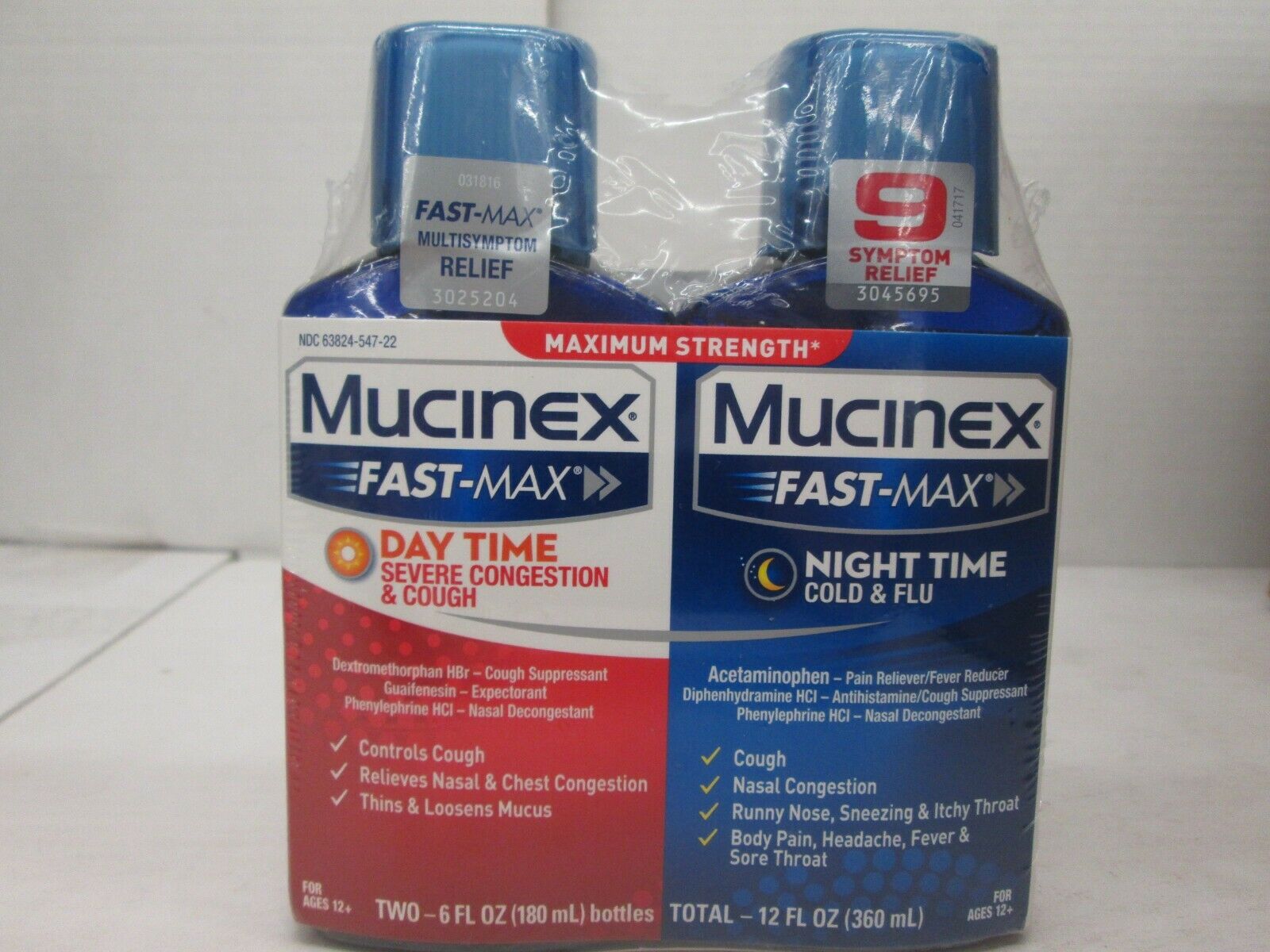 MUCINEX FAST MAX DAY/NIGHT MAX STRENGTH CONGESTION/COUGH & COLD/FLU 3/20 TT 2527 - iCommerce on Web