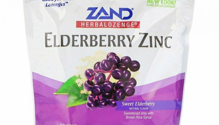Zand HerbaLozenge Elderberry Zinc 80 Lozenges Contemporary from Factory Exp. Aug-2022