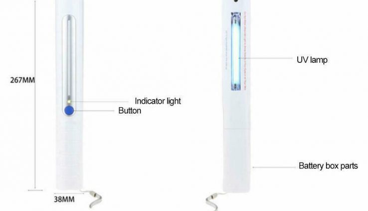 Transportable UVC Germicidal Lamp Disinfection LED UV Light Ultraviolet Sterilizer