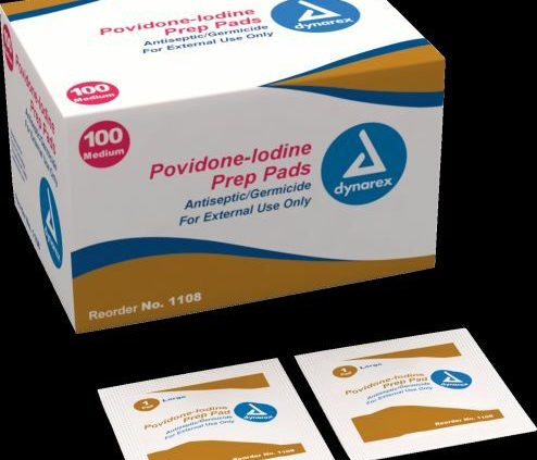 BETADINE POVIDONE IODINE PVP PREPS PREP PADS SWABS WIPES 100/BOX BRAND NEW !